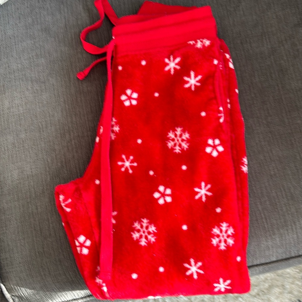Girl’s Fleece Snowflake Pants